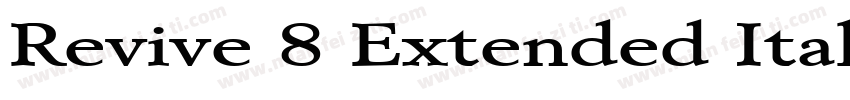 Revive 8 Extended Italic字体转换